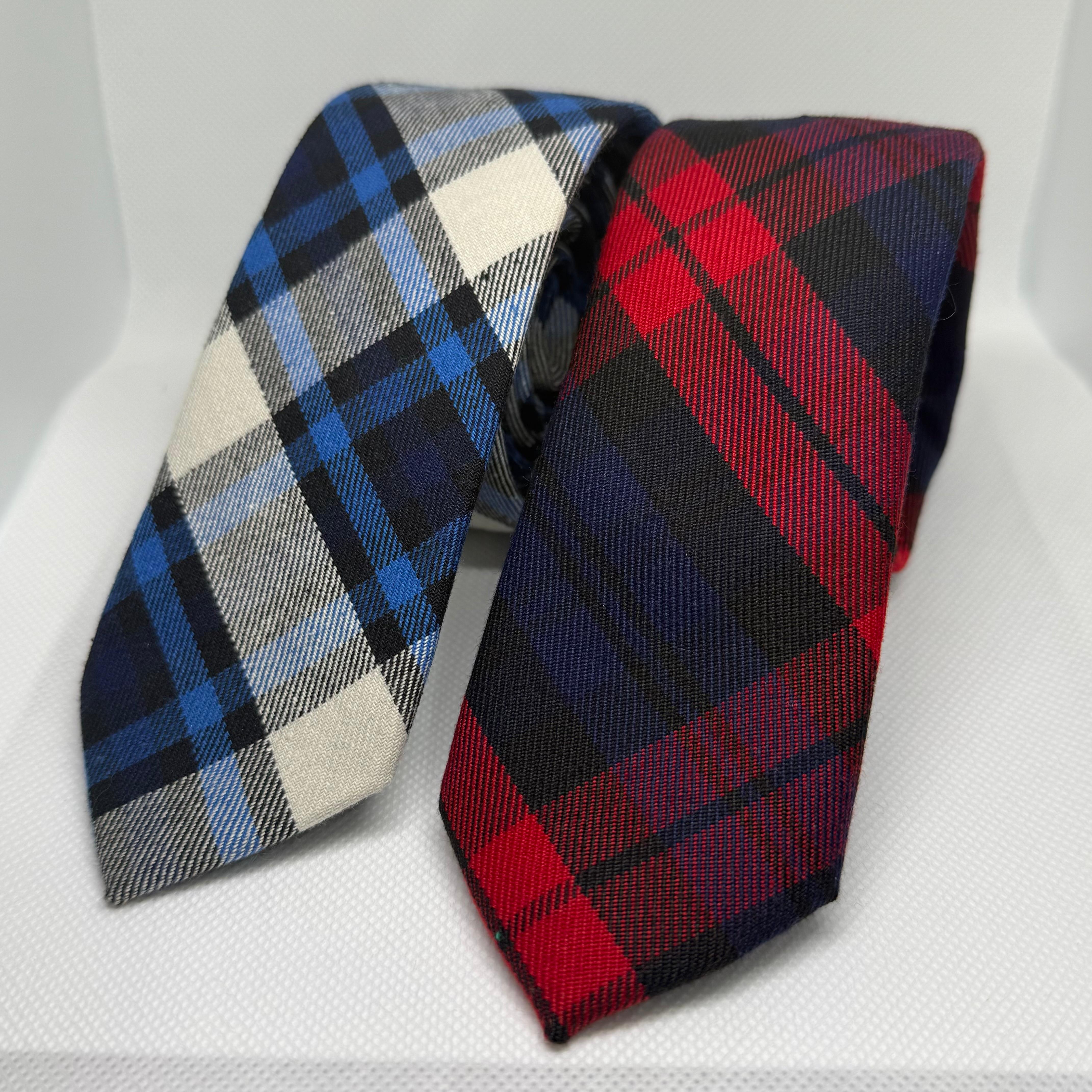 Tartan ties and plaid ties from Scotland available to ship across the UK